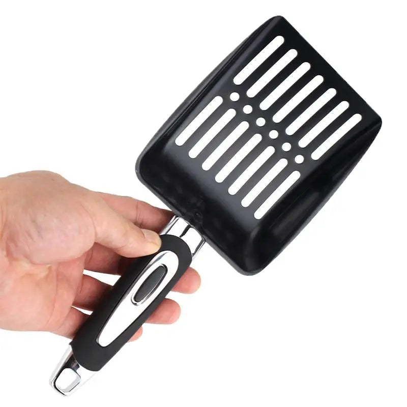 Pet Cleanning Tool Products Metal Long Handle Scoop Cat Sand Cleaning Qme