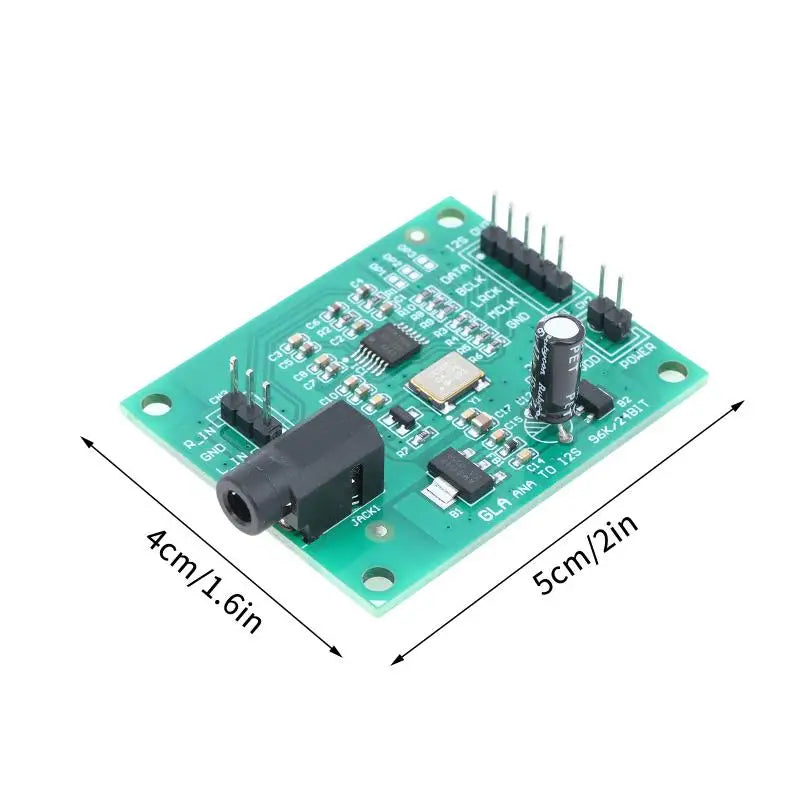 PCM1808 Audio ADC Converter Module Stereo Analog I2S Signal Adapter Qme