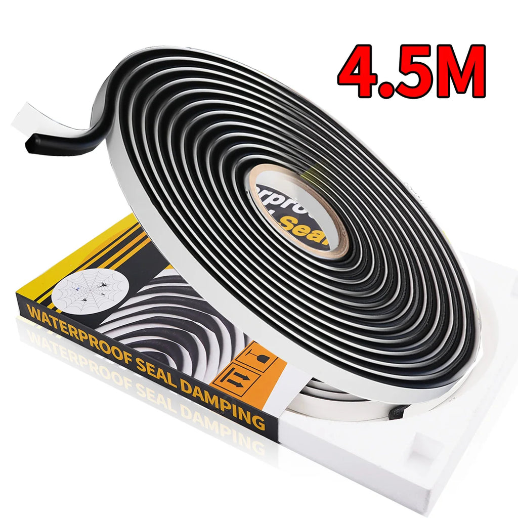 Car Headlight Sealant Seal Snake Butyl Rubber Glue Reseal HID Headlamps Taillight Shield Waterproof Tape for Automotive Lighting Qme 9mmX4.5m 1pc