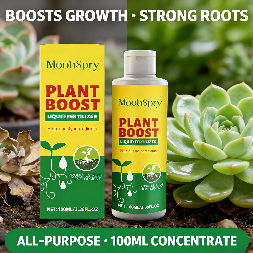Plant Boost Liquid Fertilizer Enhancing Water Fertilizer Absorption Capacity Promote Healthy Plant Growth Plant Nutrient Liquid Qme 3 X 100ml Boxed