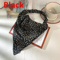 Floral Kerchief Headwear Wrist Head Wrap Scarf Triangular Headscarf Qme 2