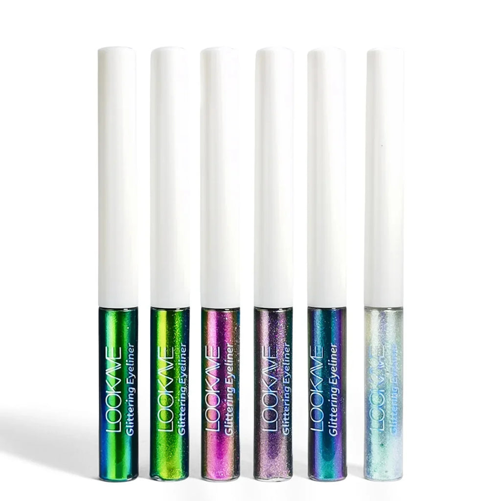Shiny Chameleon Liquid Eyeliner Waterproof Glitter Long-lasting High Pigment Smudge-proof Pearlescent Eye Liner Makeup Cosmetic Qme