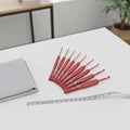 Red Crochet Hook Ergonomic Handle Hands Extra Long Knitting Needles Qme Default Title