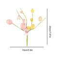 Artificial Easter Egg Flowers 6X Floral Bouquet Pick Branches Spring Qme Pink China Mainland