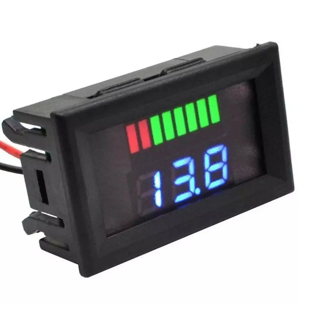 1 Pc Voltmeter 12-72V Car Marine Motorcycle Digital Voltmeter Voltage Meter Battery Gauge Voltmeter Tester Monitor Power Tool Qme Blue