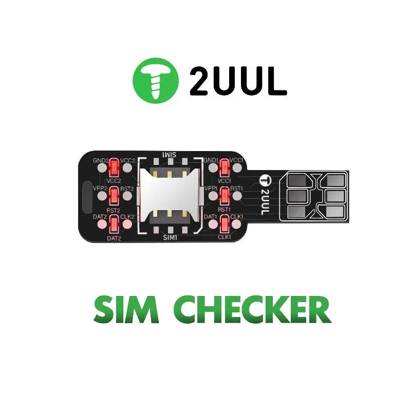 2UUL Dual SIM Card Tester LED Indicator Fast Detection Device Phone Qme