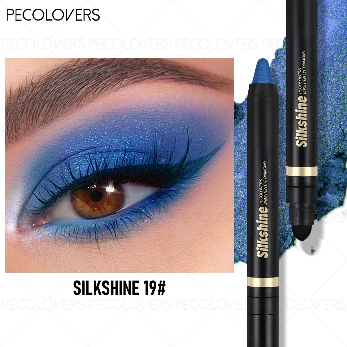 Dual-ended Eye Highlighter Eyeshadow Stick Colored Pigmented Creamy Qme 19