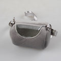 Travel Friendly Hamster Bag Cylinder Design Mesh Visibility Qme Gray