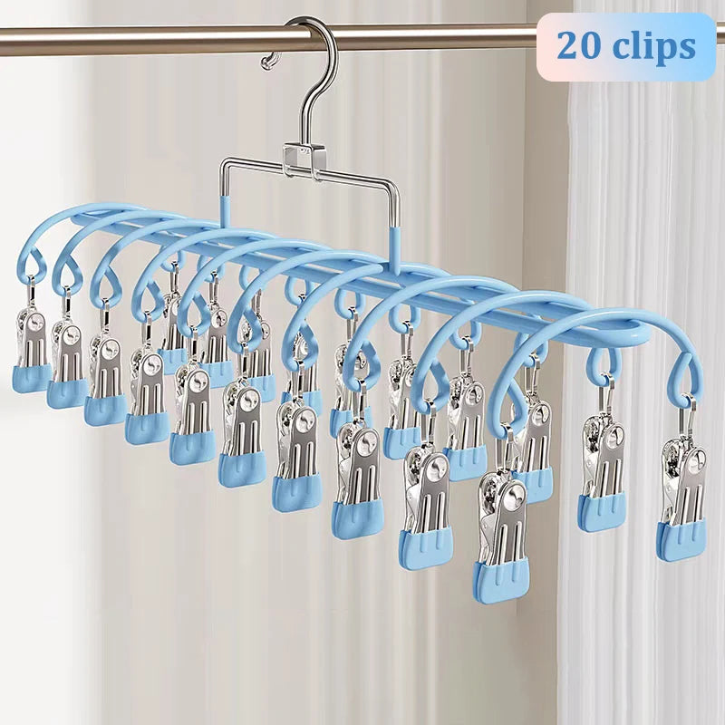 Multi-functional Household Tool Drying Socks Underwear 20-clip Qme C