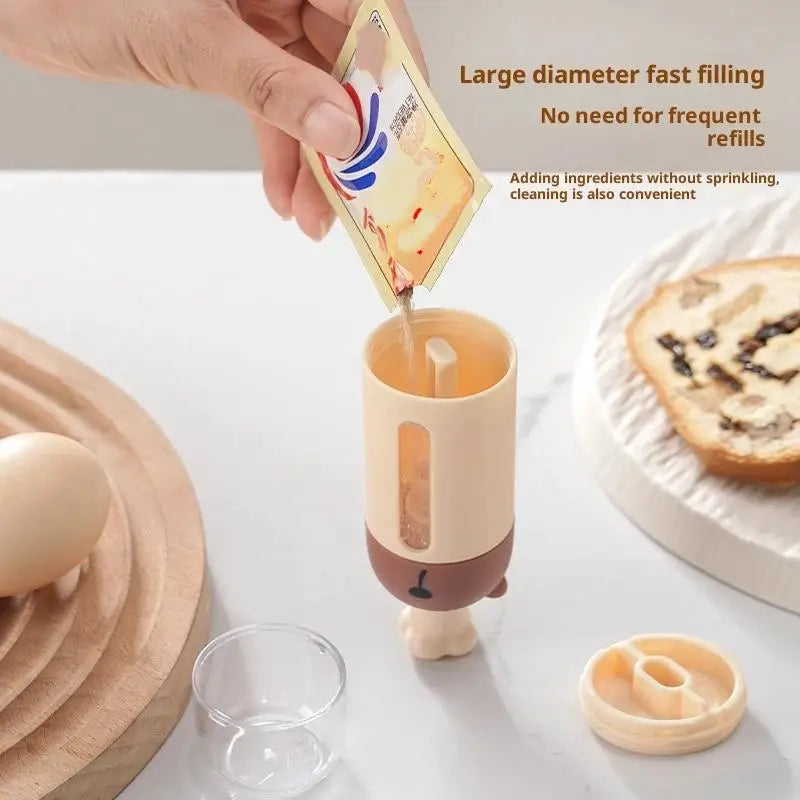 Shaker Canister Quantitative Salt Moisture-proof Metering Push Qme