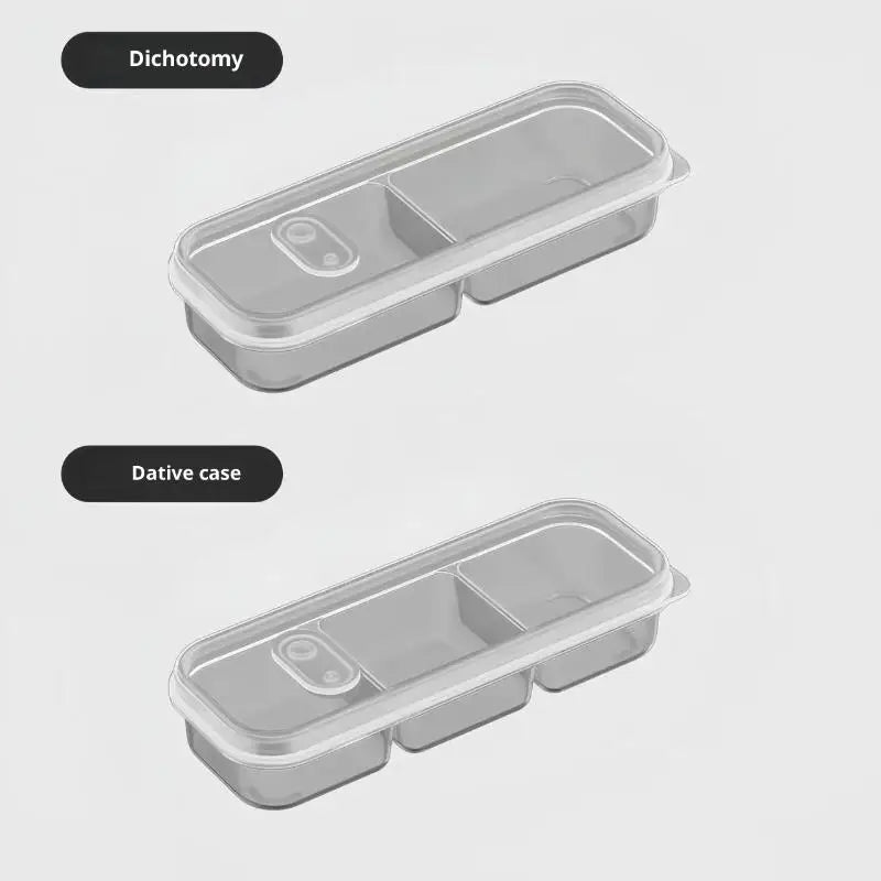 2 3-Compartment Refrigerated Storage Refrigerator Box Packed Meal Qme C