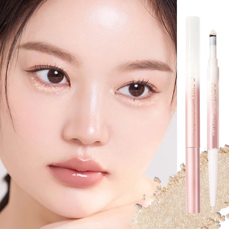 Dual-ended Eye Contour Under-eye Highlighter Pen Matte Shimmer Qme