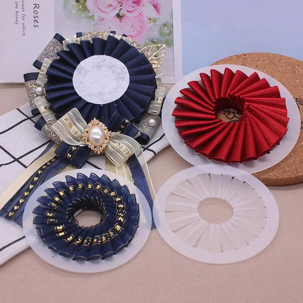 Crafting Template Clear Plastic Ribbon Flower Maker DIY Hobby Art Qme