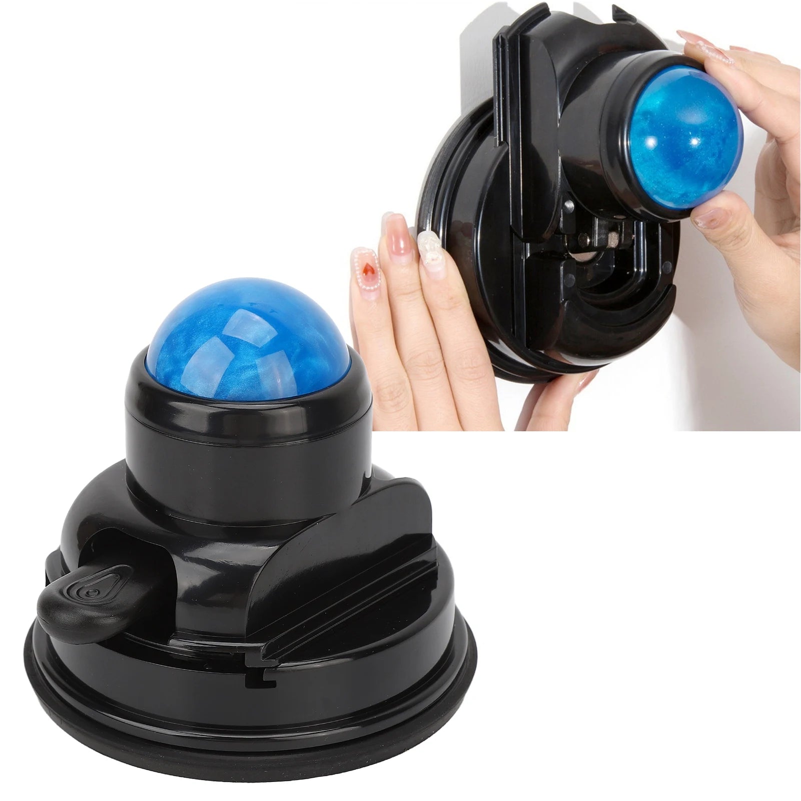 Wall Massage Roller Manual Suction Cup Massage Ball 360 Degrees Rotation Mountable Muscle Massage Ball Qme Default Title
