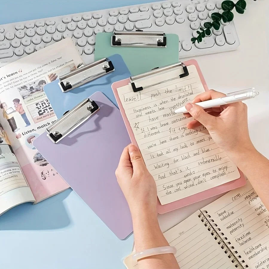 Simple A5 Bill Clipboard Memo Pad Clip Board Loose-leaf Notebook File Writing Pad Clamps Paper Holder Office School Supplies Qme