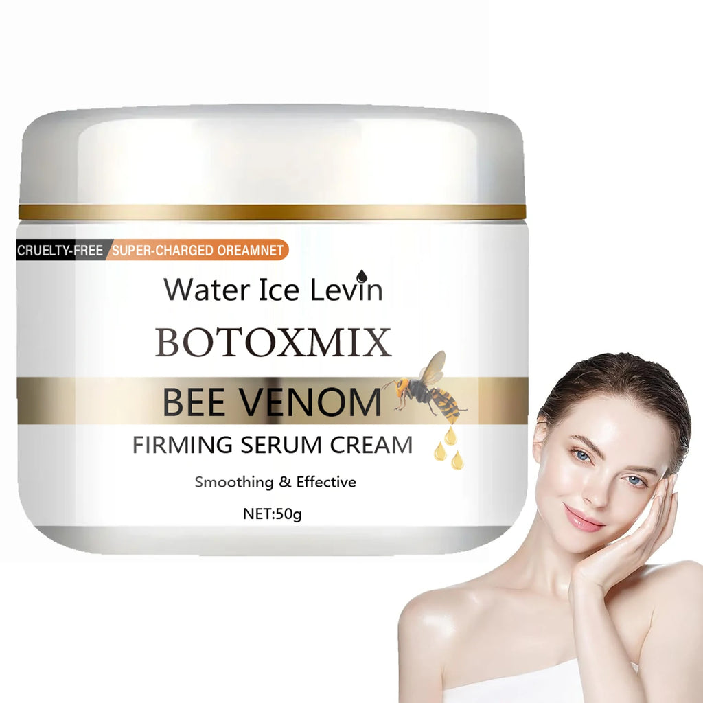 50g Instant Facial Bee Venom Lifting Cream, Smooths Fine Lines and Wrinkles, Moisturizes and Firms, with a Silky Texture Suitable for All Skin Types Qme
