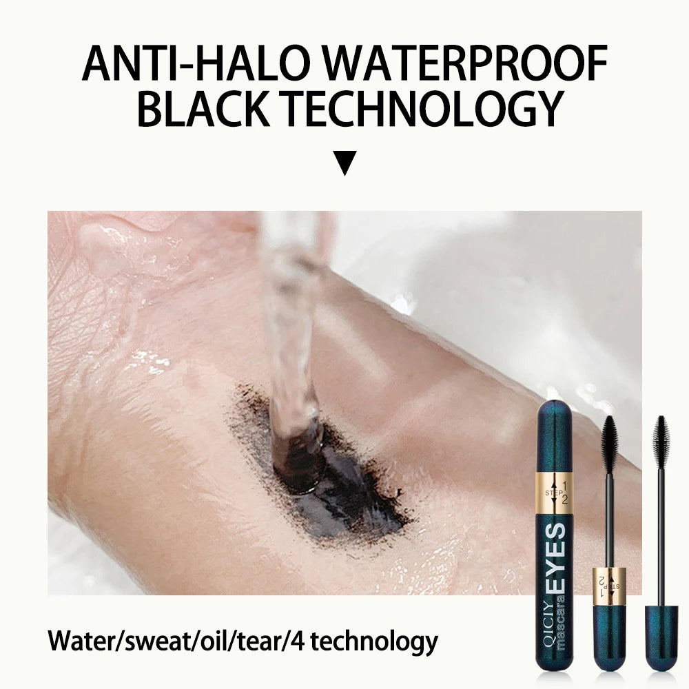 Slim Curly Eye Black Waterproof Sweat Proof Long-lasting Makeup Qme