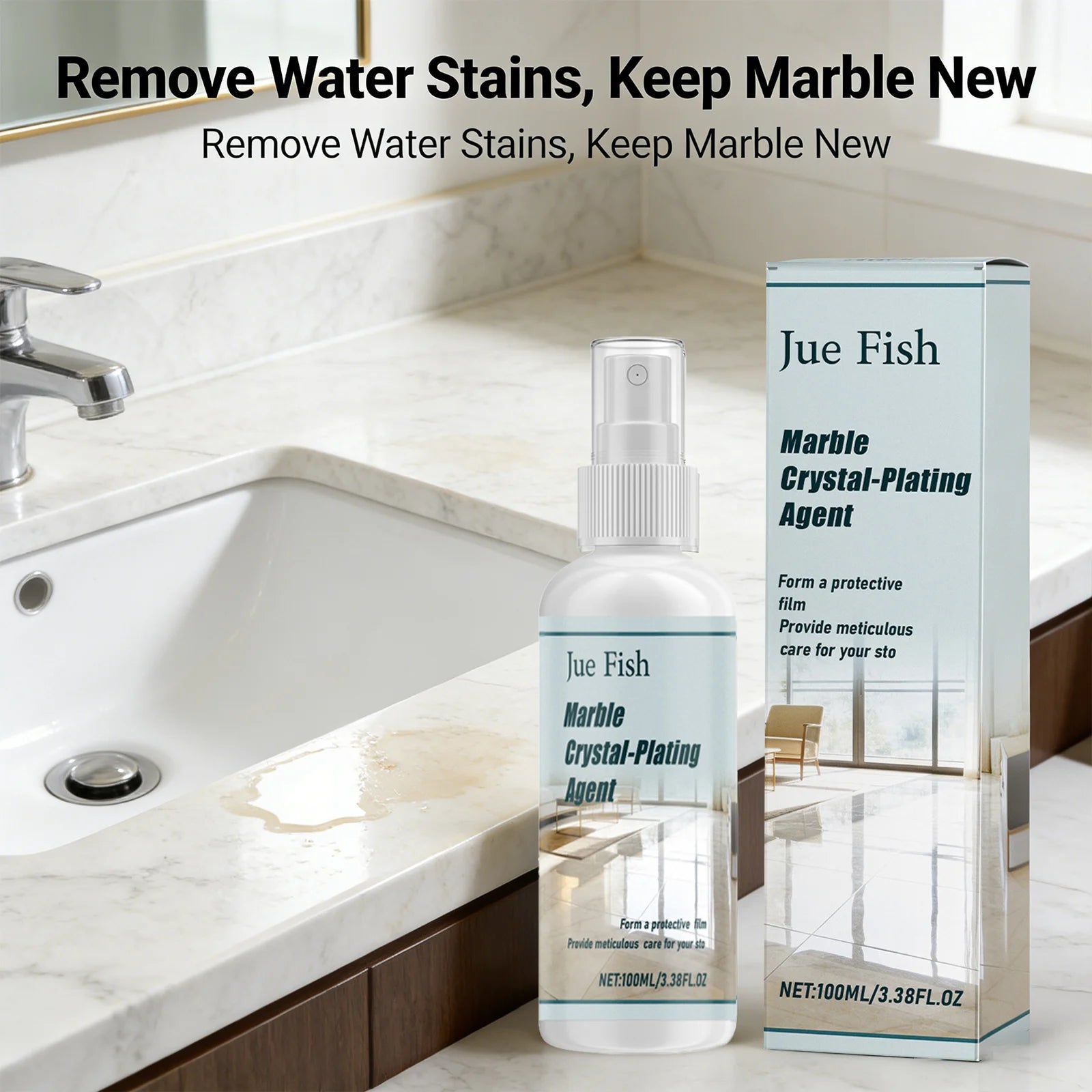 Marble Plating Agent Cleaning Polishing Enhancing Glossiness Form Protective Film Protection Multi Functional Marble Care Agent Qme