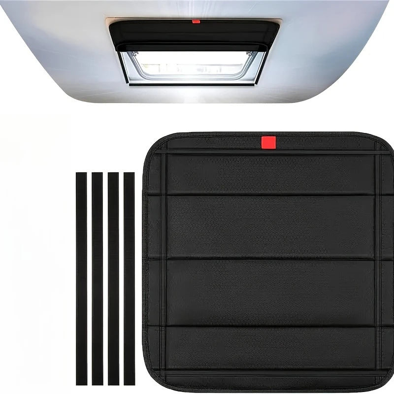 Advanced RV ventilation system and blackout curtains, easy folding design, durable fabric, lightweight sunshade curtains, Qme 16.25 16.25