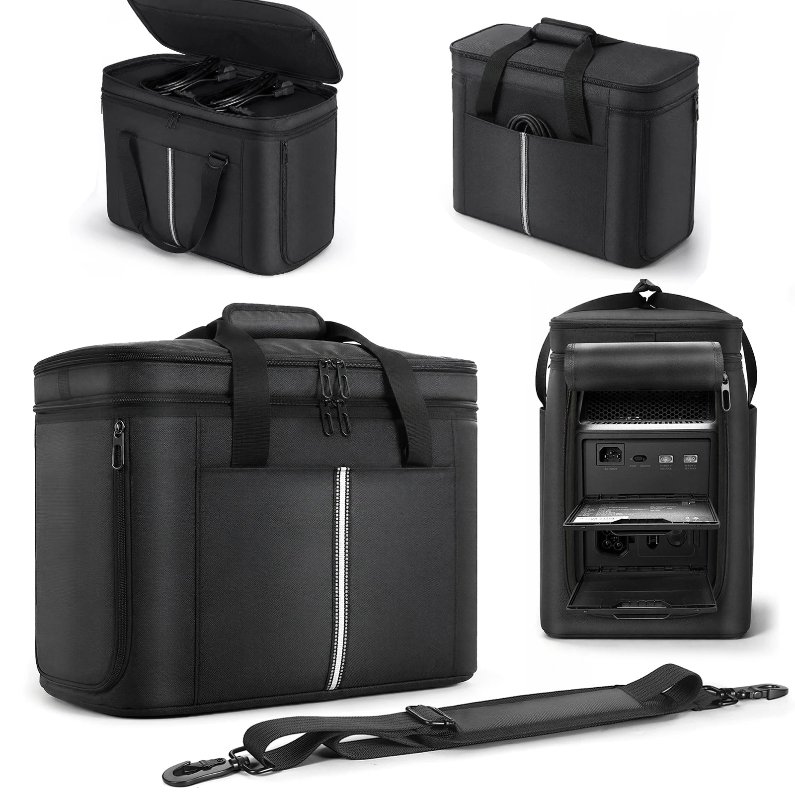 Portable Power Station Storage Bag for Ecoflow Delta 3 Max Plus/ Max Power Station Storage Bag for Road Trip & Emergency Qme