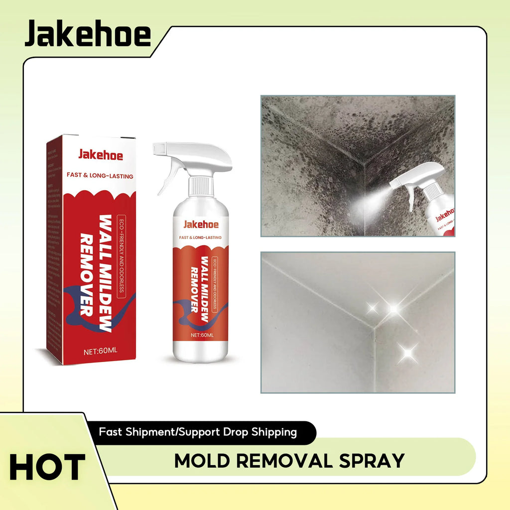 Mold Removal Spray Wall Mold Stain Remover Gap Foam Cleaning Bathroom Wall Kitchen Cleaning Agent Effective Mildew Removal Spray Qme