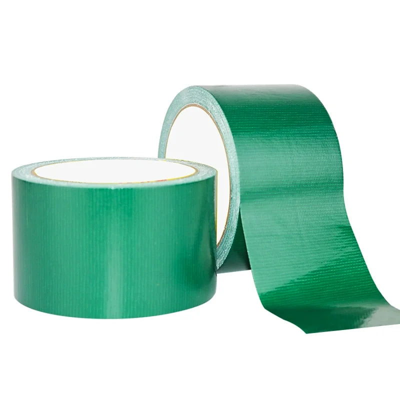 Multicolor DIY Super Sticky Cloth Duct Tape Carpet Binding Floor Waterproof Heavy Duty Industrial Adhesive Tape Repair Bundles Qme Green 1Roll 20M 50mm
