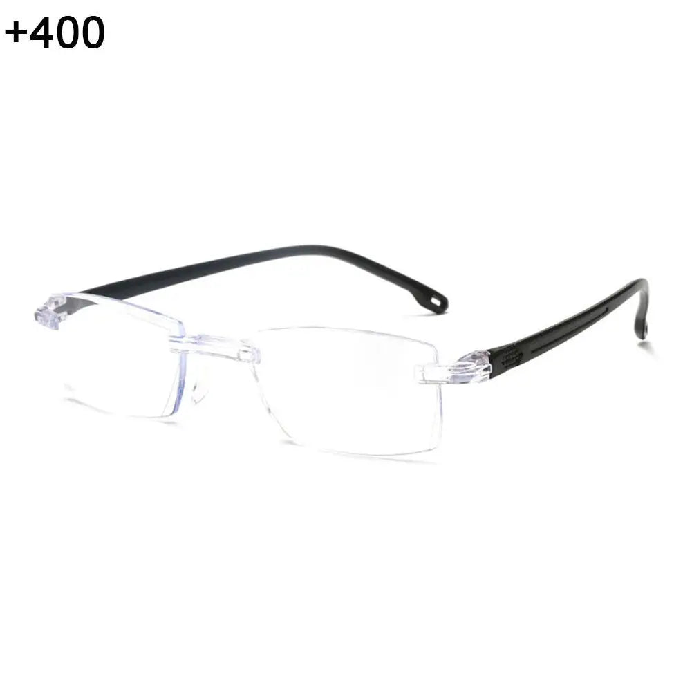 Frameless Reading Glasses Progressive Multi-focus Anti-blue Light Qme D