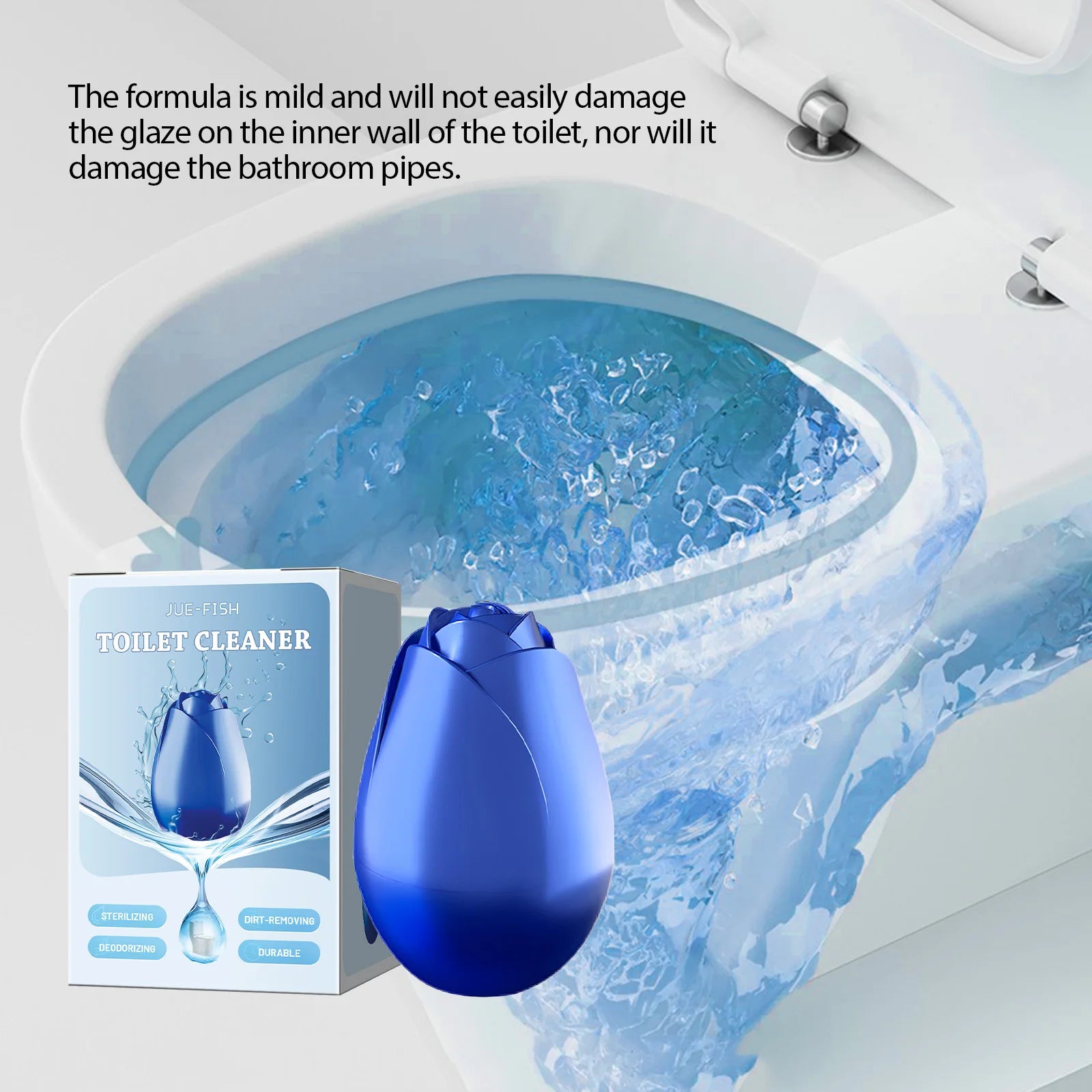 Toilet Tank Cleaner Quickly Remove Stubborn Stain Urinary Scale Long-Lasting Fresh Scent Deodorize Automatic Toilet Bowl Cleaner Qme