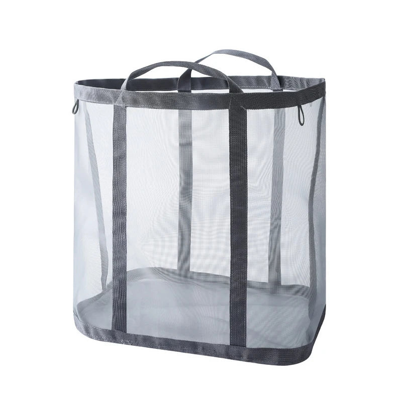 Dirty Clothes Hamper Home Supplies Laundry Basket Bathroom Qme Gray