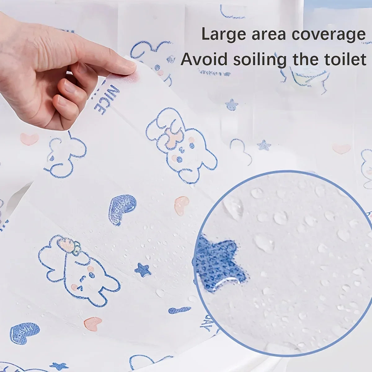 70/40/10Pcs Disposable Toilet Seat Covers for Travel Public Bathrooms Airplane Hygiene Universal Fit All Ages Potty Training Qme