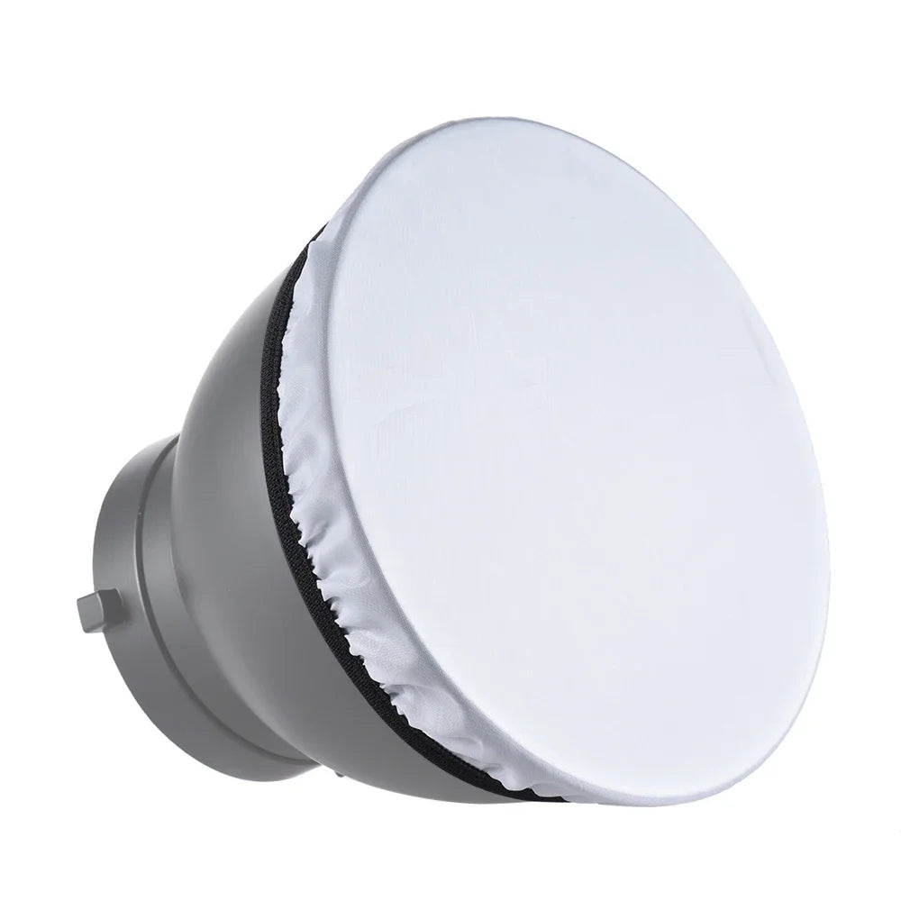 Photography Light Soft White Diffuser Cloth for 7" 180mm Standard Studio Strobe Reflector Qme Default Title