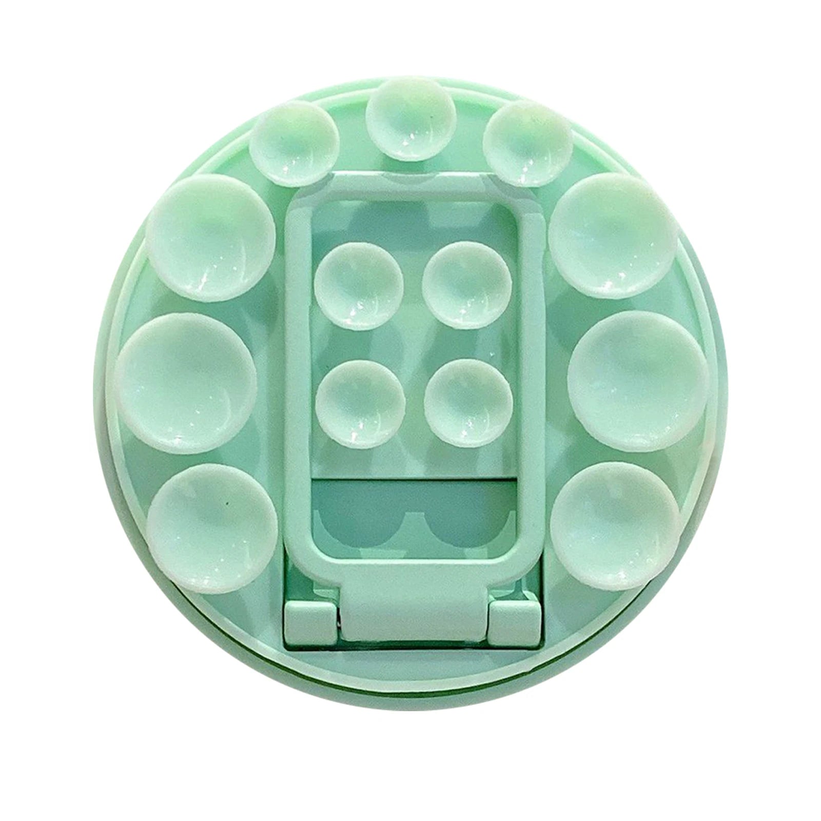Adhesive Suction Cup Phone Mount Trendy Strong Suction Sticky Phone Grip Accessories Soporte Celular for Selfies and Videos Qme Green