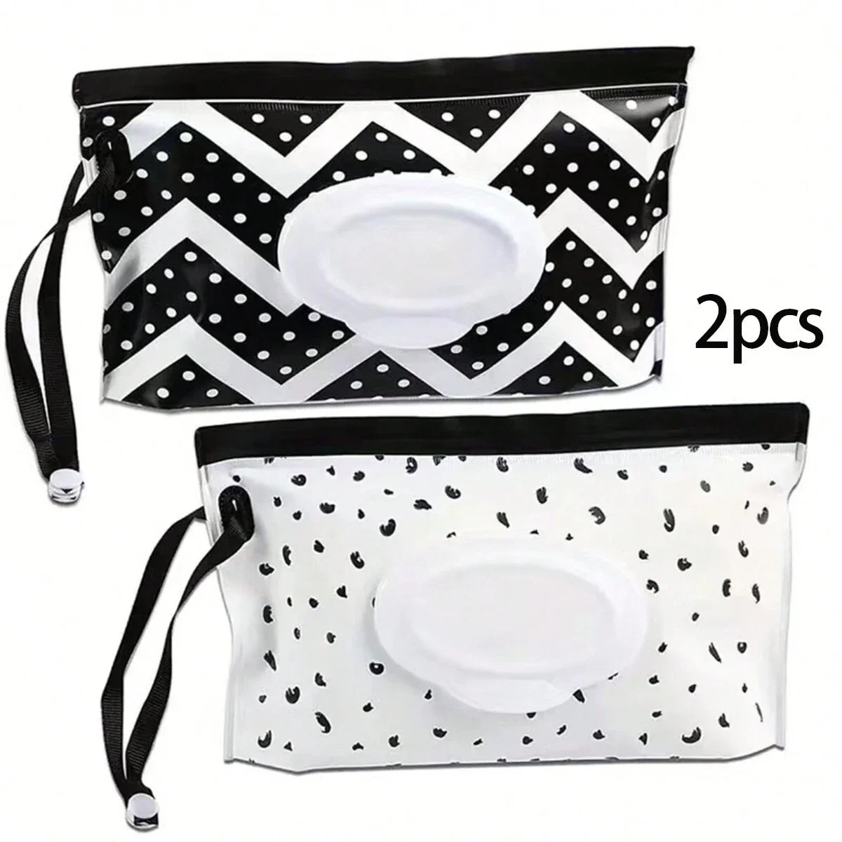 1PCS/2PCS Wet Wipe Bag With Pull-Out Flip Cover, Wet Tissue Bag For Bedside Placement, Handheld, Portable For Going Out Qme