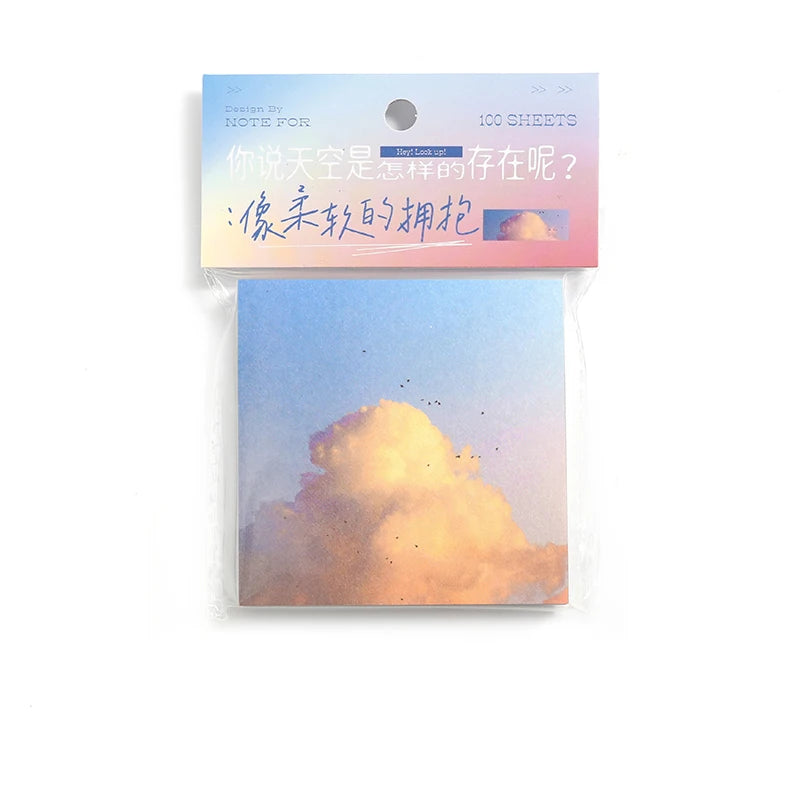 Ins Colorful Clouds To Do List 100/600 Sheets planner Student Long Style Note Paper Memo Pad Stationery School Supplies Qme E