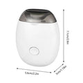 Electric Nail Files 3-Speed Rechargeable Fingernail Polisher with Light Automatic Electric Nail Clipper for Adult Kids Children Qme White