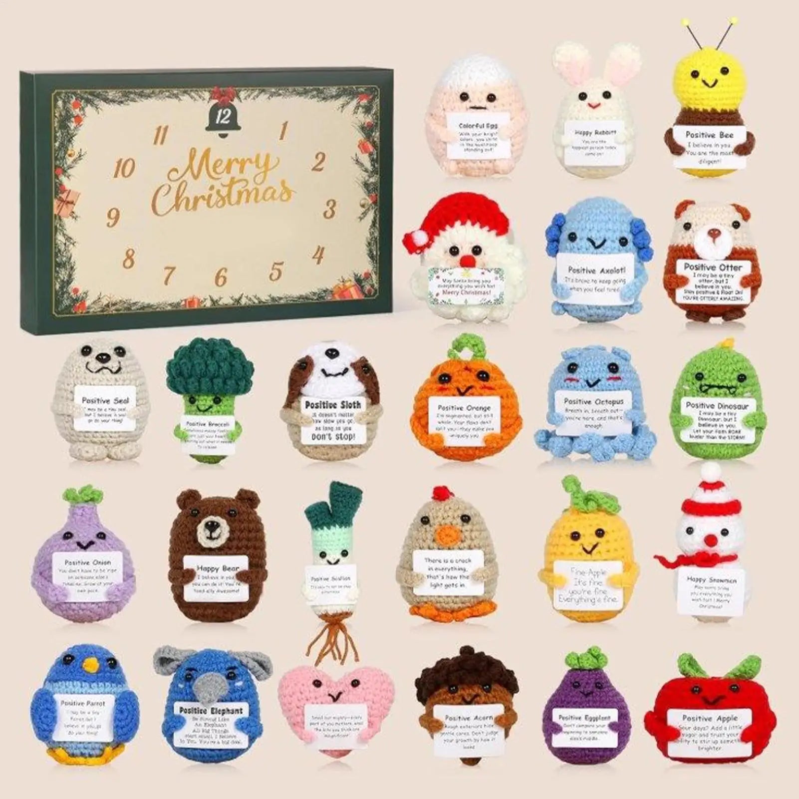 Christmas Countdown Calendar Advent 2d Acrylic Holiday Themed Qme