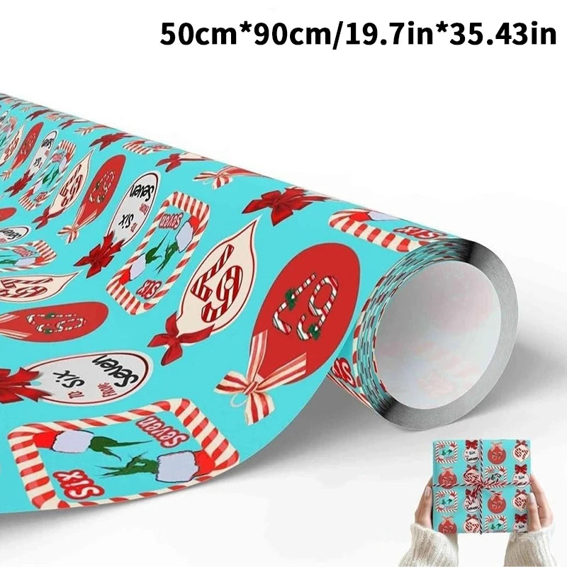 67 Christmas Wrapping Paper, 6 7 Wrapping Paper, 67 Funny Christmas Gift Wrap For Kids, Santa 67 Qme D