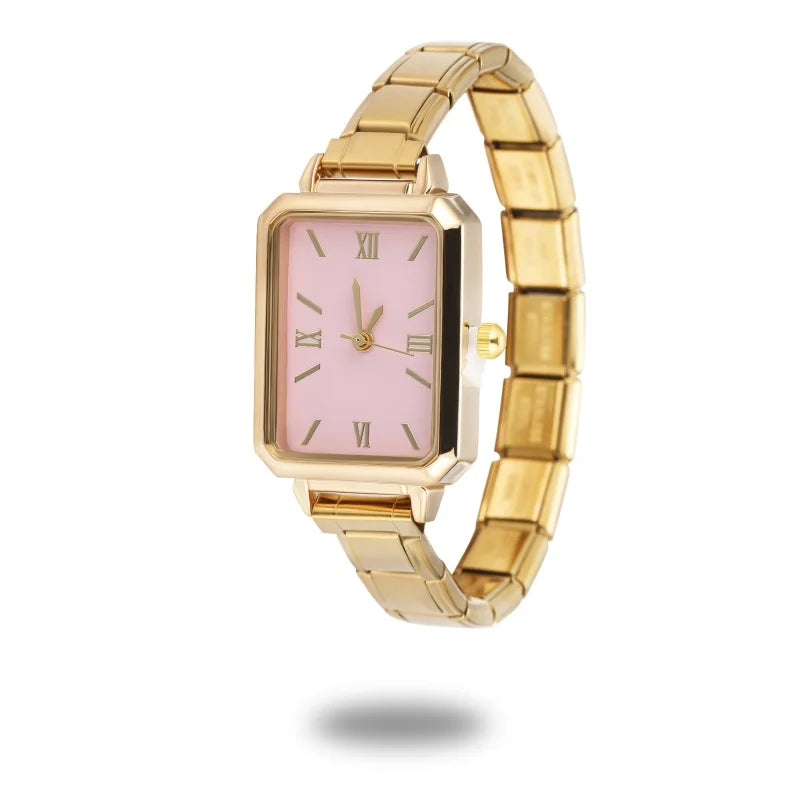 Dropship Wholesale Oval Square Stainless Steel Watch Hand Bracelet