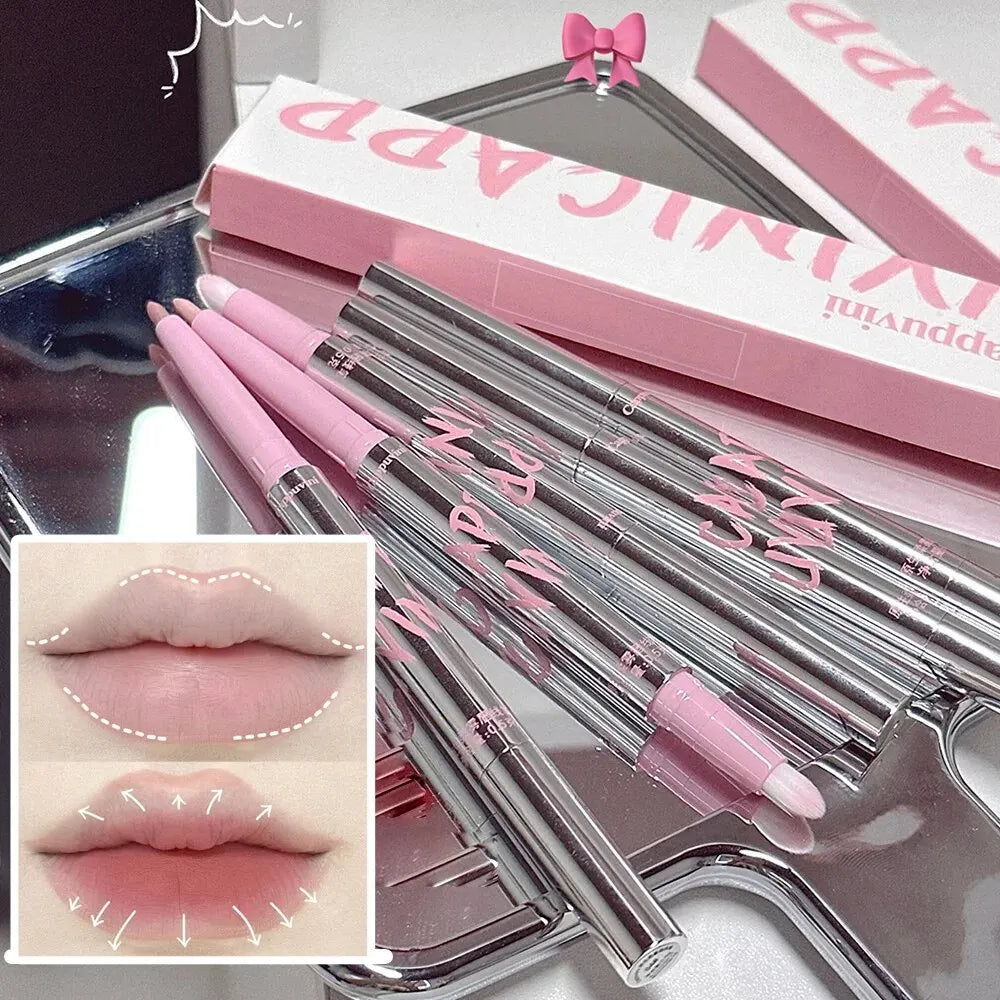 Nude Lip Liner Brush Cappuvini Korean Makeup Long Last Velvet Matte Qme