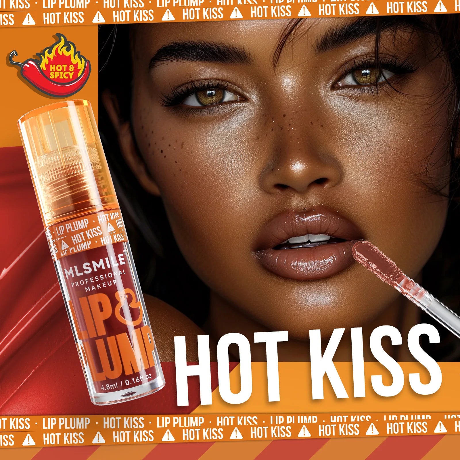 MLSMILE Duck Lip Plump Oil Moisturizing Gloss Mirror Water Nature Qme