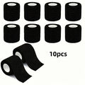 10pcs/Set Breathable Elastic Self-Adhesive Tape, 0.98 X 78.35inch, Suitable for Wrist, Ankle, Elbow, Knee, Human And Animal Use Qme 10pcs