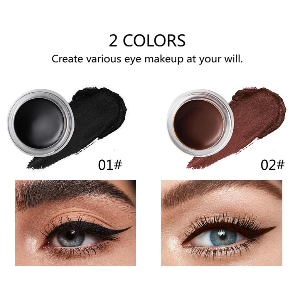 Eyebrow Pomade Brow Natural Dyeing Brow Tinted Waterproof Long Lasting Sculpted Brow Gel With Brush Eyeliner Cream Enhancers Qme