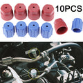 10pcs R134a Cap AC Caps 13mm & 16mm Air Conditioning Service AC System Charging Port Caps for Car Air-conditioning Replacement Qme Default Title