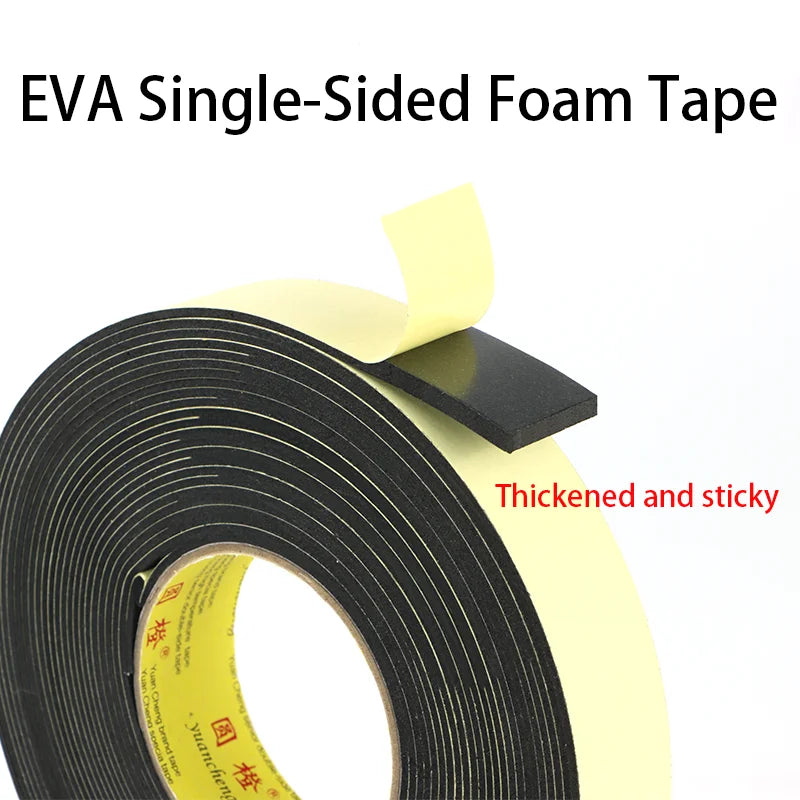 Door and Window Sponge Sealing, Thickened Single-Sided Tape, Sound Insulation, Waterproof, Shockproof and Anti-Collision Qme