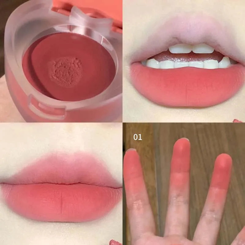 HERORANGE Lip Cheek Dual-purpose Mud Lipstick Natural All-match Matte Qme HR689-01