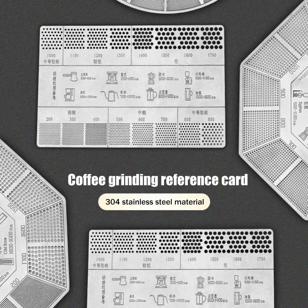 Grinding Thickness Reference Comparison Card Grinder Powder Scale Qme