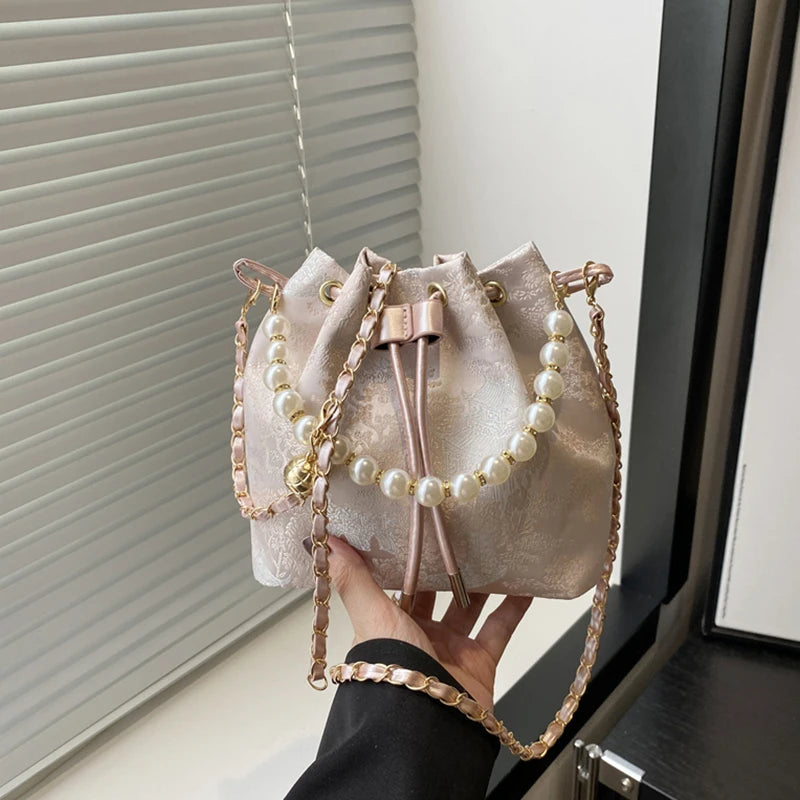 New Chinese Style Fine Embroidery Ladies Handbags Fashion Shoulder Bag Daily Party Tote Handbag For Women Qme