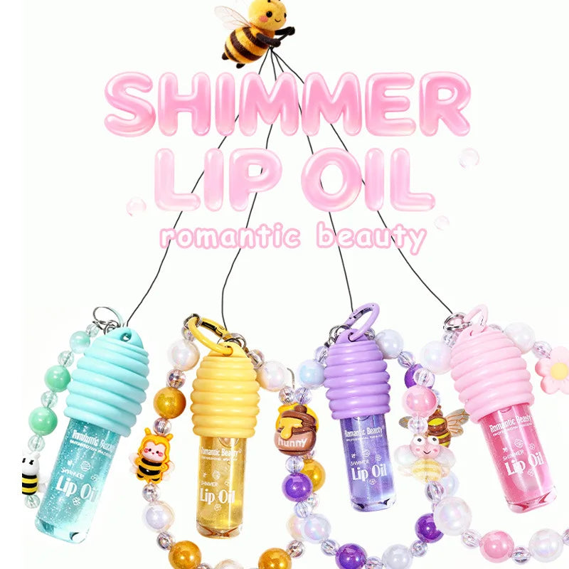 4-colors Cute Bracelet Lip Balm Long-last Moisturizing Oil Reducing Qme