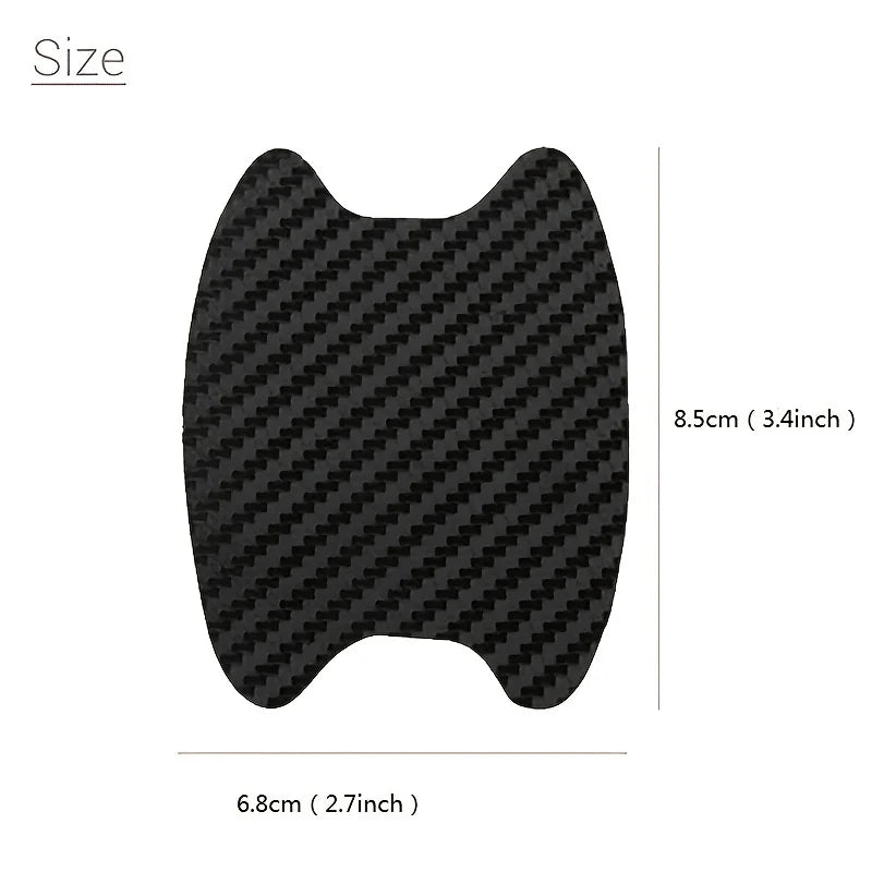 Car door sticker 4-piece set, scratch-proof cover, automatic door handle protective film, external accessories Qme
