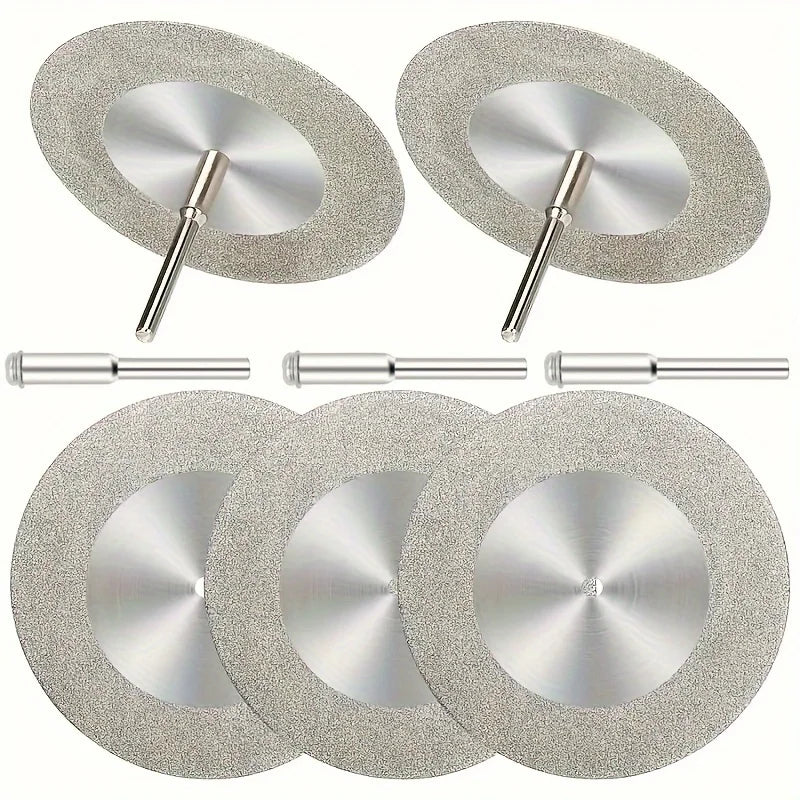 1/5 ultra-thin 1mm Mini Drill Pipe Cutting Wood Stone Plastic Glass Brick Diamond Cutting Disc Wheel Rotating Tool Circular Saw Qme 5Pcs